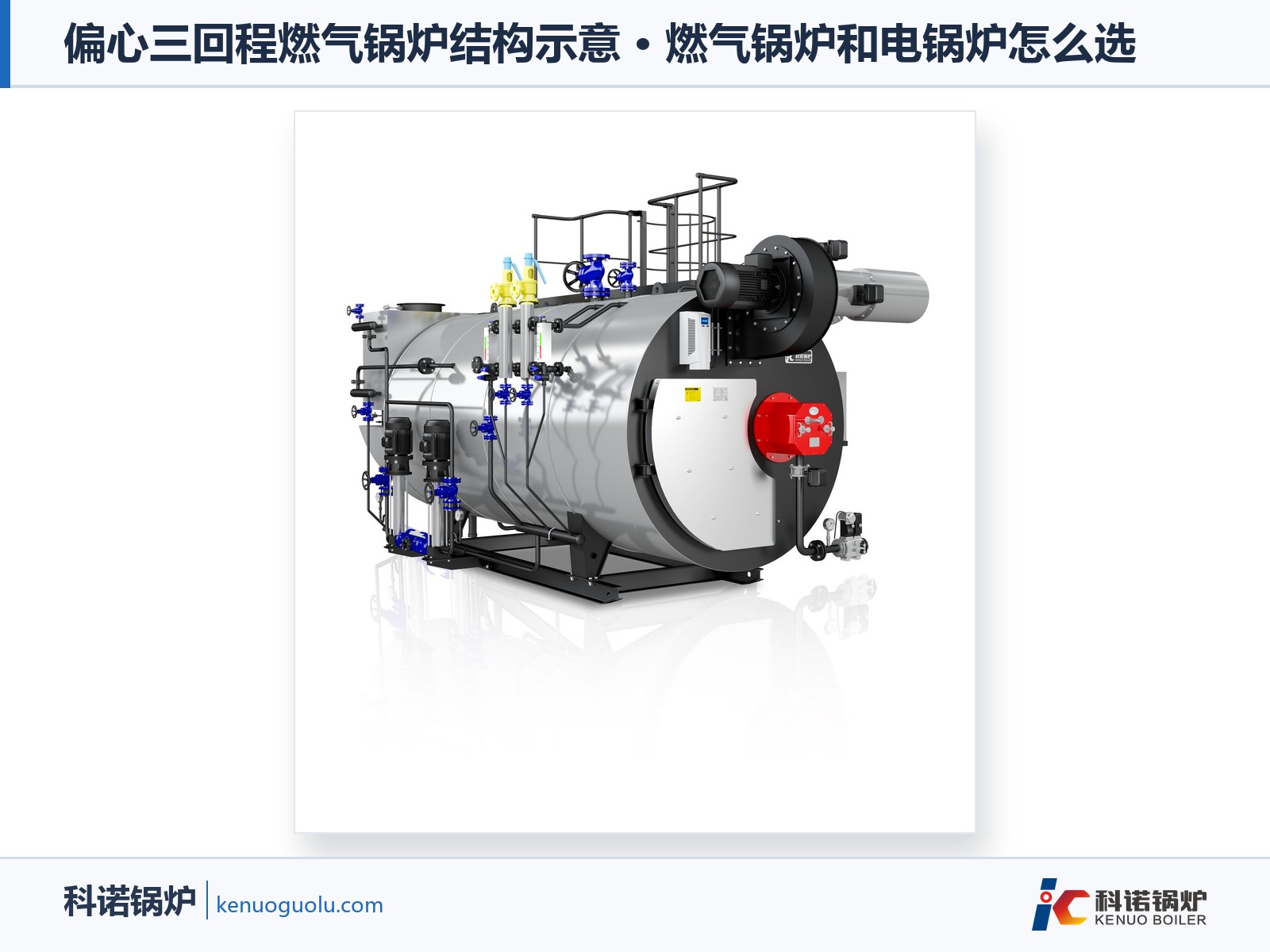 偏心三回程燃气锅炉结构示意