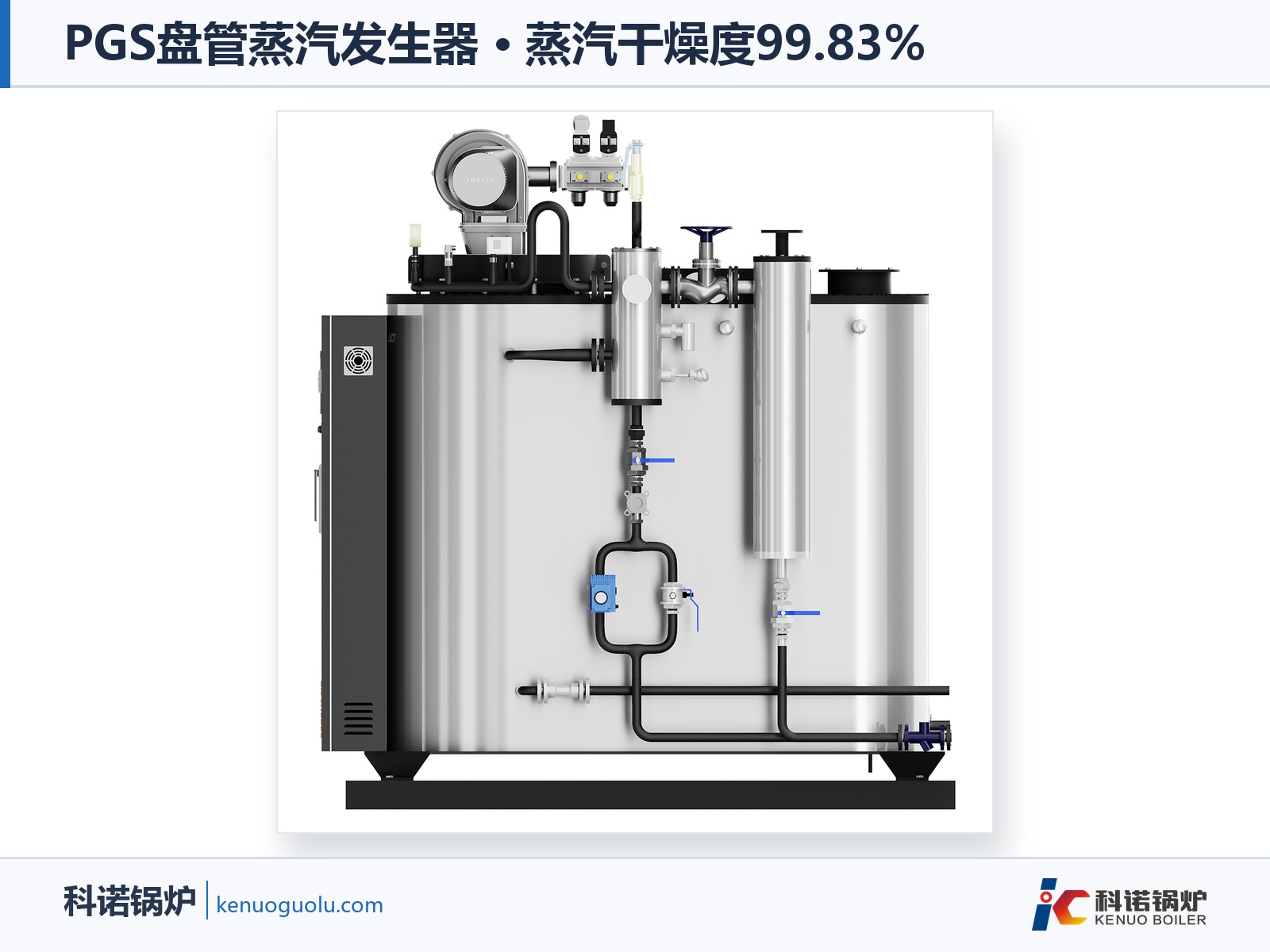 PGS盘管蒸汽发生器侧面三维图